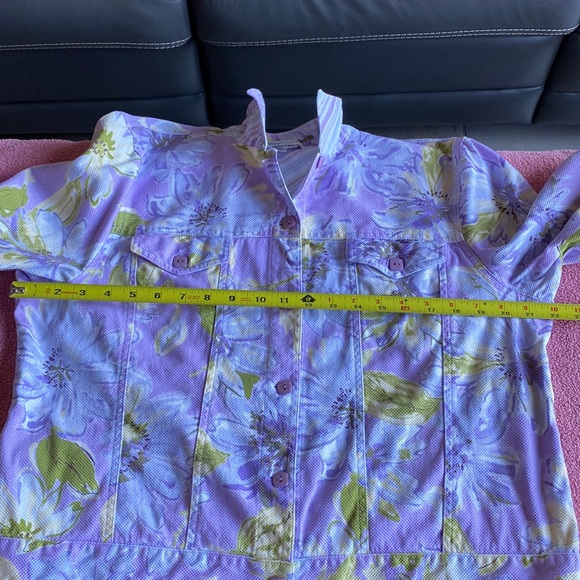 Coldwater Creek Patterned Jacket -Size Petite Large - Picture 8 of 10